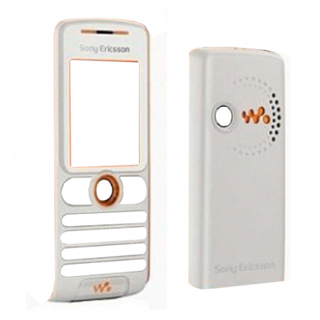 Carcasa Frontal+Trasera S.E. W200i Blanca/Naranja