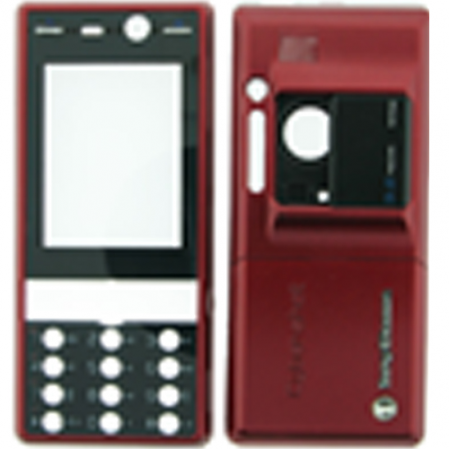 Carcasa Frontal+Trasera+Tapa Bateria Sonyericsson K810 Roja