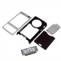 Carcasa Frontal y Trasera Nokia N95 Plata - Negra con Teclado Pl