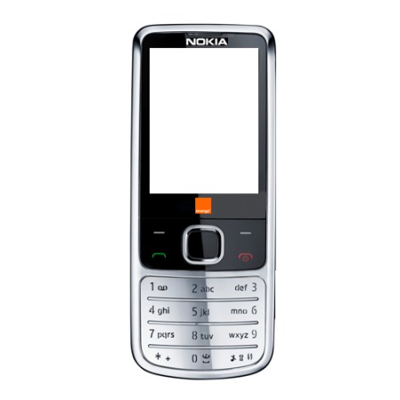 Carcasa frontal+teclado nokia 6700c logo orange(swap)