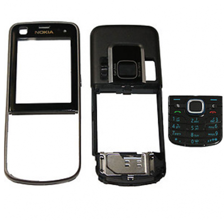 Carcasa frontal+trasera+teclado Nokia 6220c negra