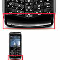 Carcasa inferior Blackberry 9100 Negra