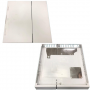 Carcasa Inferior Sony PS4 FAT 3 tornillos Blanca SWAP