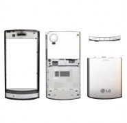 Carcasa LG GT 500 Plata Frontal+Central,Trasera+Tapa Bateria