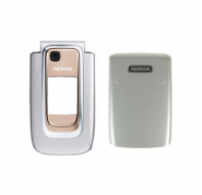 Carcasa Nokia 6131 Frontal + Trasera Gris / Dorado