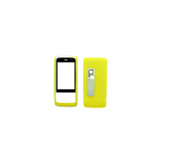 Carcasa Nokia 6280 Frontal+Trasera+Teclado Amarillo/Negro