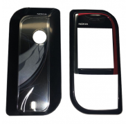 Carcasa Nokia 7610 Frontal+Trasera Negra/Roja