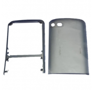 Carcasa Nokia C3-01 Frontal+Trasera Plata