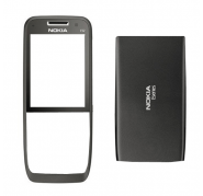 Carcasa Nokia E52 Frontal+Tapa Bateria Plata/Negra