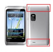 Carcasa Nokia E7-00 Plata