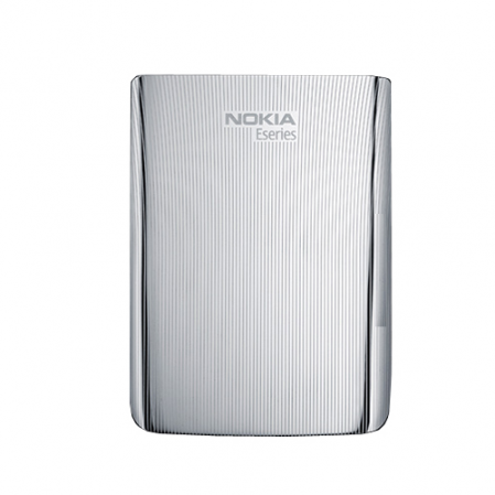 Carcasa Nokia E72 Tapa Bateria Gris Metalico