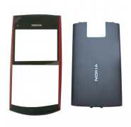 Carcasa Nokia X2 Frontal + Tapa Bateria Roja/Negra