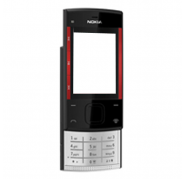 Carcasa Nokia X3 Negra/Franjas Rojas  Completa