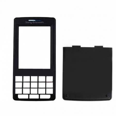 Carcasa Sonyericsson M600i Frontal+Trasera Negra