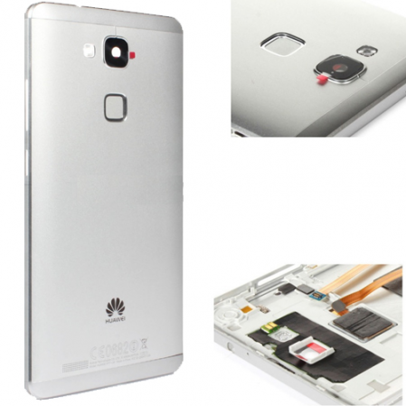 Carcasa trasera con flex sensor Huawei Mate 7 MT7-L01 plata