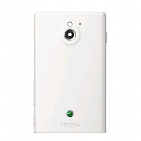 Carcasa Trasera/Tapa Bateria Sony Xperia Sola MT27i Blanca