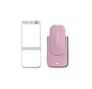 Carcasa Nokia N73 Frontal+Trasera Blanca/Rosa