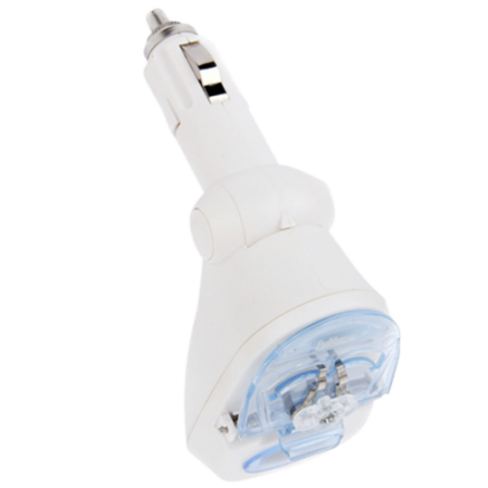 Cargador Auto Universal Plegable USB Blanco