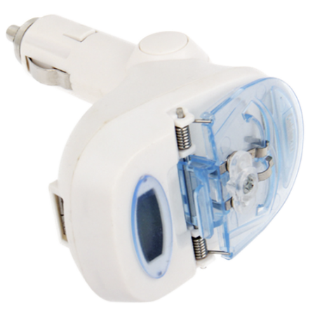 Cargador Auto Universal Plegable USB Blanco