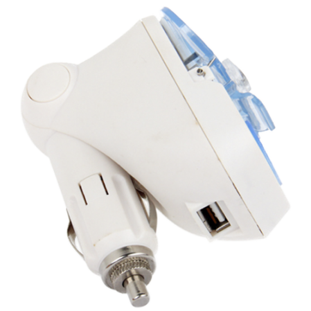 Cargador Auto Universal Plegable USB Blanco