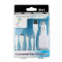 Cargador de Auto 5 en 1 para NDS, NDSi, NDS LITE, PSP... Blanco