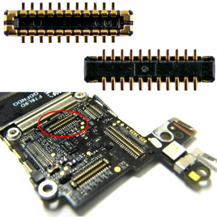 Conector placa lcd - display iPhone 5s - iPhone 5c