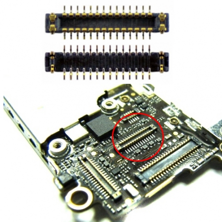 Conector placa lcd iPhone 5