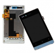 Display + Carcasa + Tactil Sony Xperia Miro ST23i Blanco