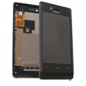 Display + Carcasa + Tactil Sony Xperia Miro ST23i Negro