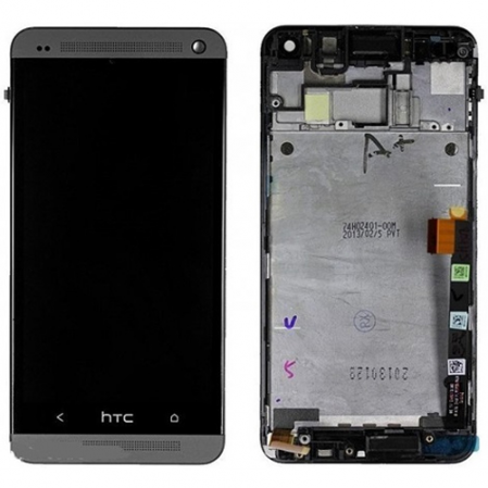 Display + Tactil + Carcasa Completa HTC One M7 801E Negra