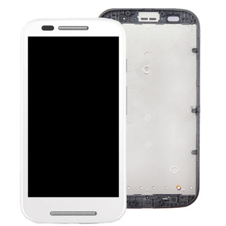 Display + táctil + frame Motorola Moto E XT1021/22 blanco