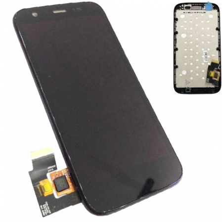 Display + táctil + frame Motorola Moto E XT1021/22 negro