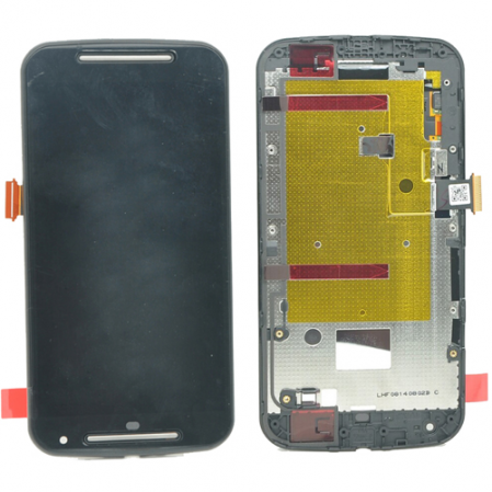 Display + táctil + frame Motorola Moto G2 XT1063/68/69 negro