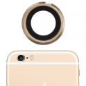 Embellecedor con lente camara dorado iPhone 6, 6s...