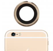 Embellecedor con lente camara dorado iPhone 6, 6s...