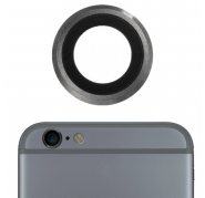 Embellecedor con lente camara gris oscuro iPhone 6, 6s...