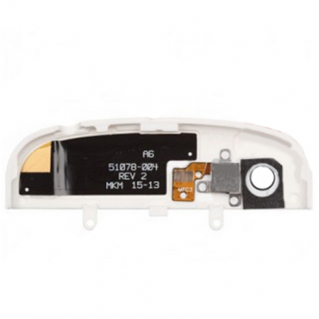 Embellecedor Superior + Flash BlackBerry Q10 Blanca