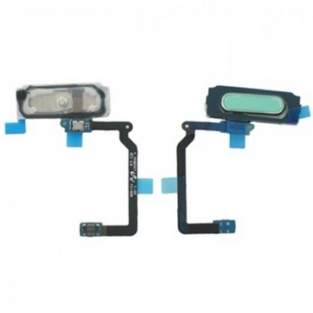 Flex Botón Home / Lector Huella Samsung S5 SM-G900F Blanco