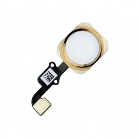Flex Boton Home iPhone 6S, 6S Plus... Blanco Dorado