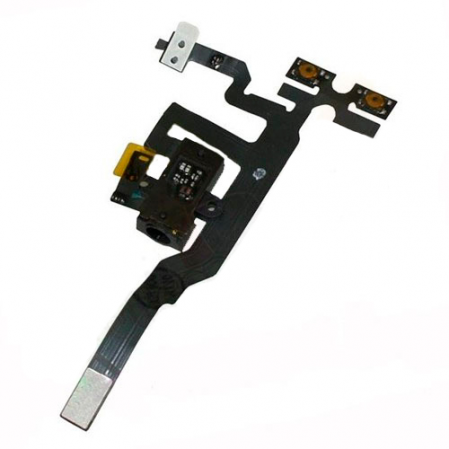 Flex Conector Audio Jack Negro iPhone 4S SWAP