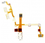 Flex Conector Auricular Blanco + Boton Volumen... iPhone 3G/3GS