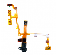 Flex Conector Auricular Negro + Boton Volumen... iPhone 3G/3GS