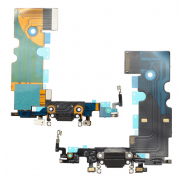 Flex Conector Carga, micro... iPhone 8 Negro