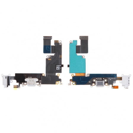 Flex Conector Carga, micro, jack audio... Blanco iPhone 6 plus