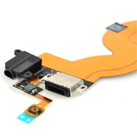 Flex Conector de Carga + Conector Audio iPod Touch 5 Negro