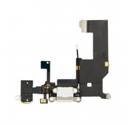 Flex Conector de Carga + Conector Jack iPhone 5 Blanco SWAP