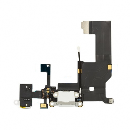 Flex Conector de Carga + Conector Jack iPhone 5 Blanco SWAP