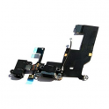 Flex Conector de Carga + Conector Jack iPhone 5 Negro
