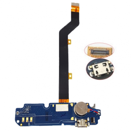 Flex Conector De Carga + Vibrador + Microfono  ZTE Blade A452