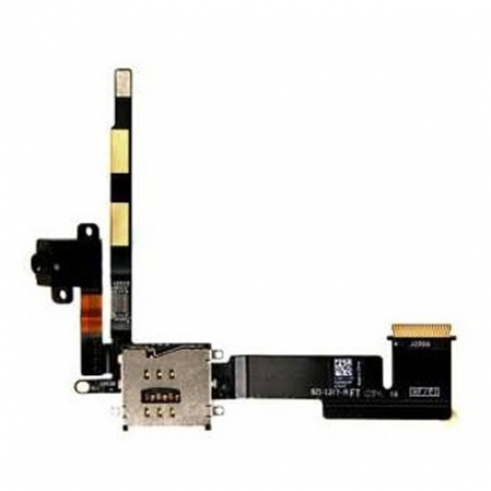 Flex Conector Jack + Lector Sim iPad 2 Wifi + 3G